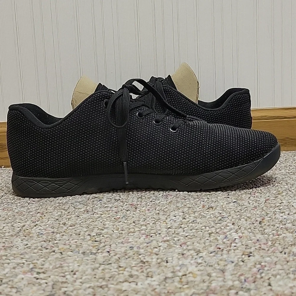 NOBULL Men's Tokyo Black & White Trainer Shoes, Sz M 12.5 W 14